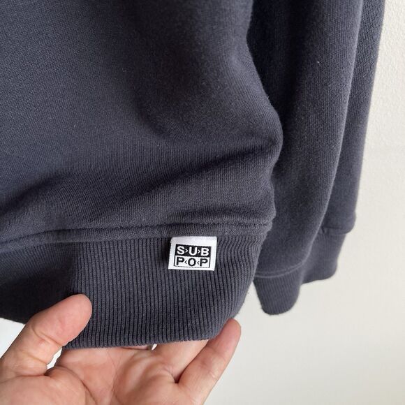 Subpop Label Pullover Mens Small Sweatshirt Nirvana Soundgarden 90s Retro - Picture 4 of 12